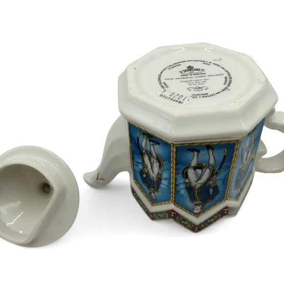 SADLER Vice Admiral Lord Nelson Teapot With Original Box England Vintage Rare - Picture 14 of 14